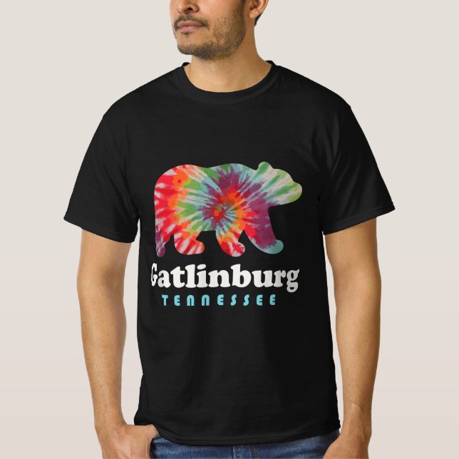 Gatlinburg Tennessee Bear Great Smoky Mountains Ti T-Shirt (Front)