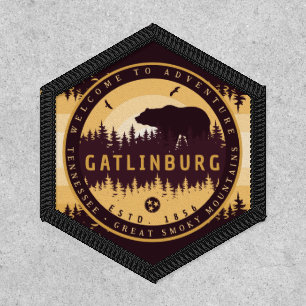 Gatlinburg Tennessee Bear Pine Trees Nature Patch