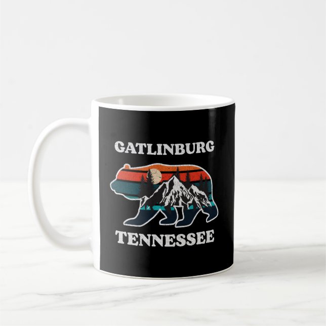 Gatlinburg Tennessee Great Smoky Mountains Bear Coffee Mug (Left)