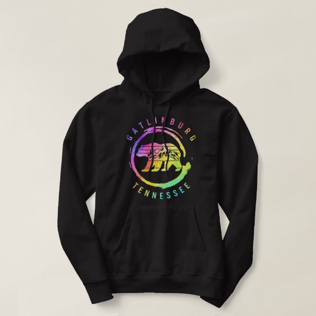 Gatlinburg Tennessee Great Smoky Mountains Bear So Hoodie (Design Front)