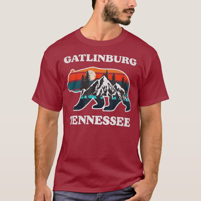 Gatlinburg Tennessee Great Smoky Mountains Bear T-Shirt (Front)