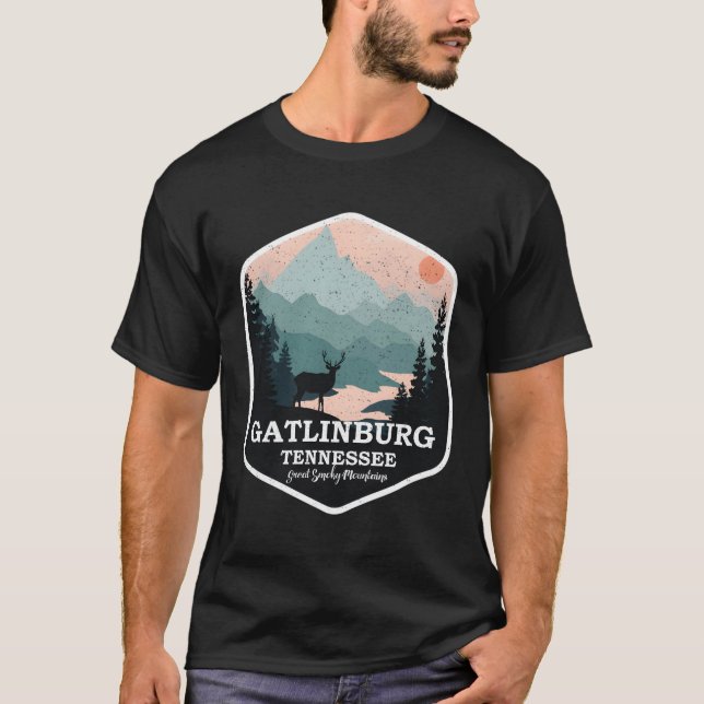 Gatlinburg Tennessee Great Smoky Mountains Hiking T-Shirt (Front)