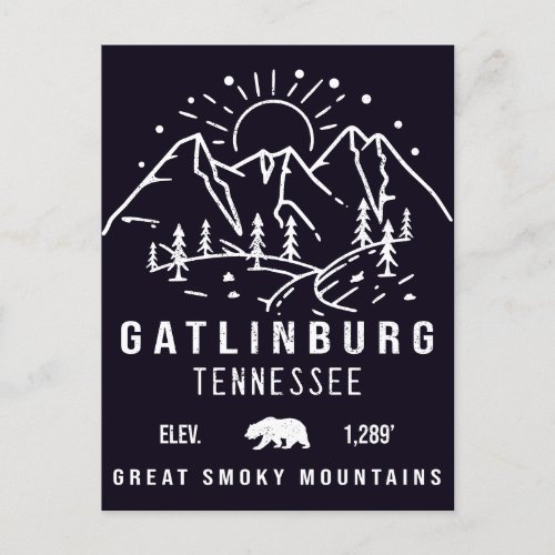 Gatlinburg Tennessee Mountains Souvenirs Postcard