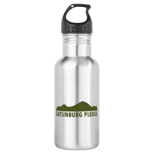 Gatlinburg Tennessee Please Stainless Steel Water Bottle (Front)