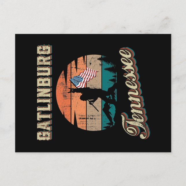 Gatlinburg Tennessee Postcard (Front)