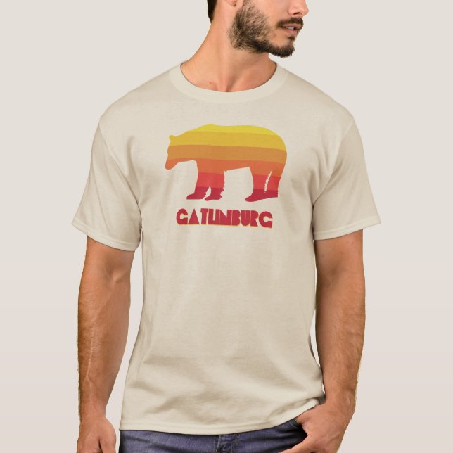 Gatlinburg Tennessee Rainbow Bear T-Shirt (Front)