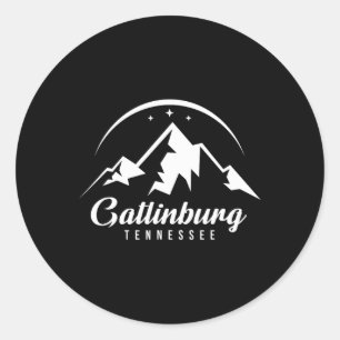 Gatlinburg Tennessee Ski Resort Skiing Snowboardin Classic Round Sticker