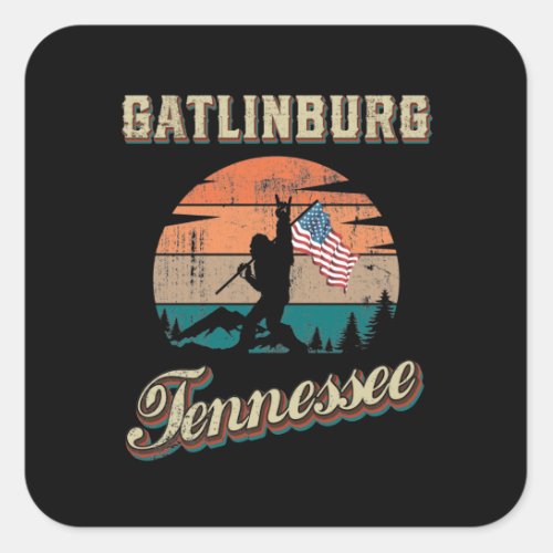 Gatlinburg Tennessee Square Sticker