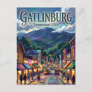 Gatlinburg, Tennessee USA Postcard