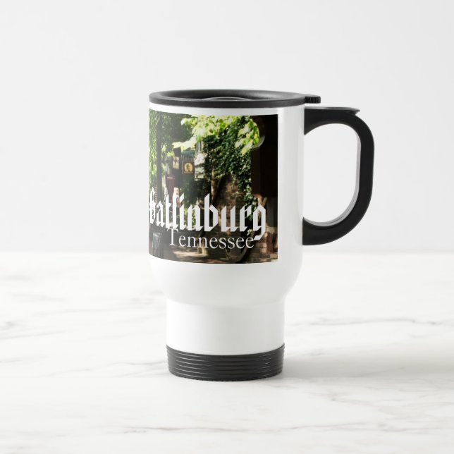 Gatlinburg, Tennessee - Village Square traveler Travel Mug (Right)