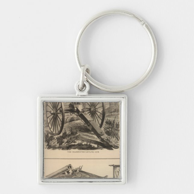 Gatling Gun Company Schuyler, Hartley and Graham Keychain (Front)