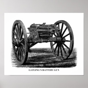 Gatling Gun Poster