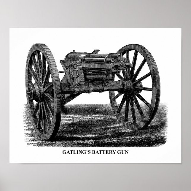 Gatling Gun Poster (Front)