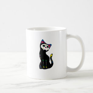 'Gato Muerto' Dia De Los Muertos Cat Coffee Mug