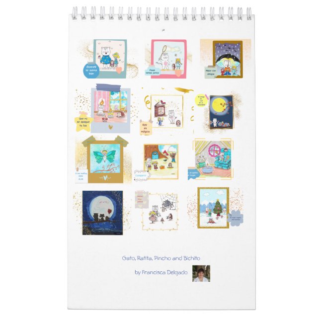 Gato, Ratita, Pincho and Bichito Calendar (Back)