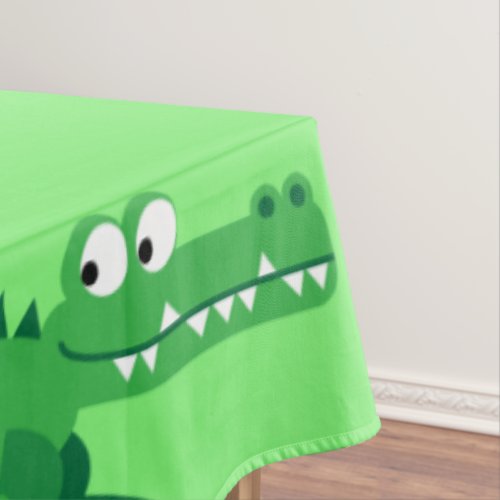 Gator Alligator Crocodile Kids 1st Birthday Party Tablecloth