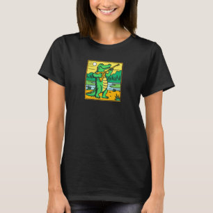 Gator Banjo Player Crocodile Guitar Music Dude T-Shirt