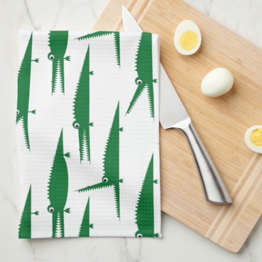 Gator Chomp Alligator Reptile Kitchen Towel Zazzle