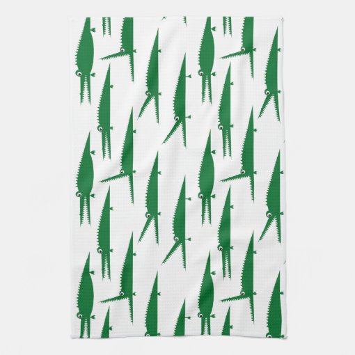 Gator Chomp Alligator Reptile Kitchen Towel Zazzle