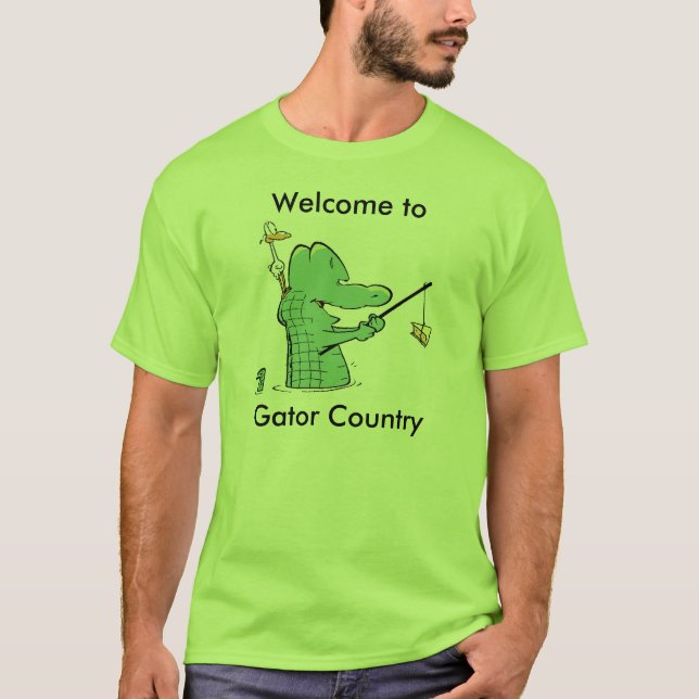 Gator Country Cartoon T-Shirt (Front)