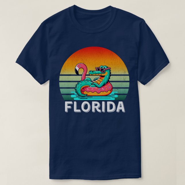 Gator Florida Beach Vibes T-Shirt (Design Front)