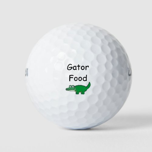 Gator Food Golf Balls