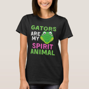 Gator Girls Alligator Print Zoo Kids Gift 1 T-Shirt