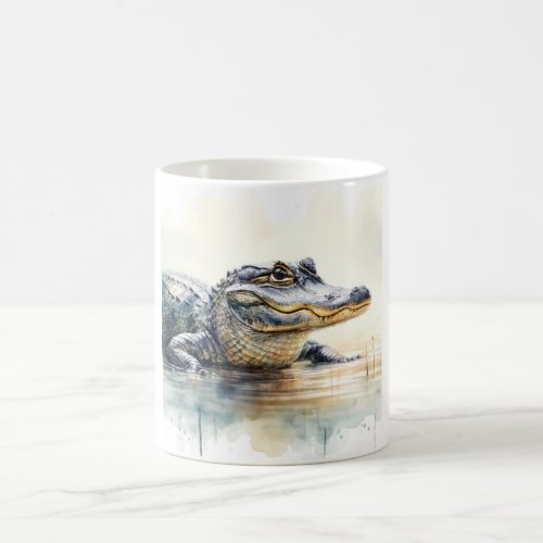 Gator Grandeur REF173 _ Watercolor Coffee Mug
