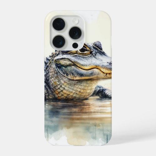Gator Grandeur REF173 _ Watercolor iPhone 15 Pro Case