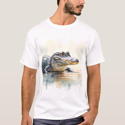 Gator Grandeur REF173 _ Watercolor T_Shirt
