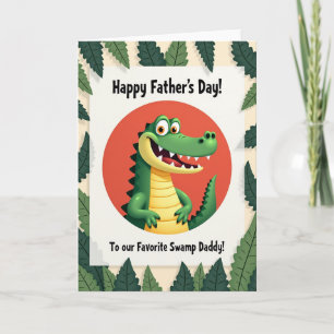 Gator Happy Fathers Day Card
