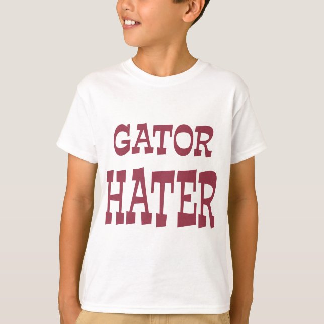 Gator Hater Maroon apparel design T-Shirt (Front)