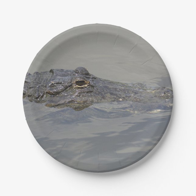 Gator In Wait Paper Plates (Front)