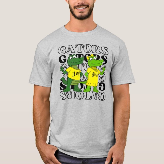 Gator Mirror Background T-Shirt (Front)