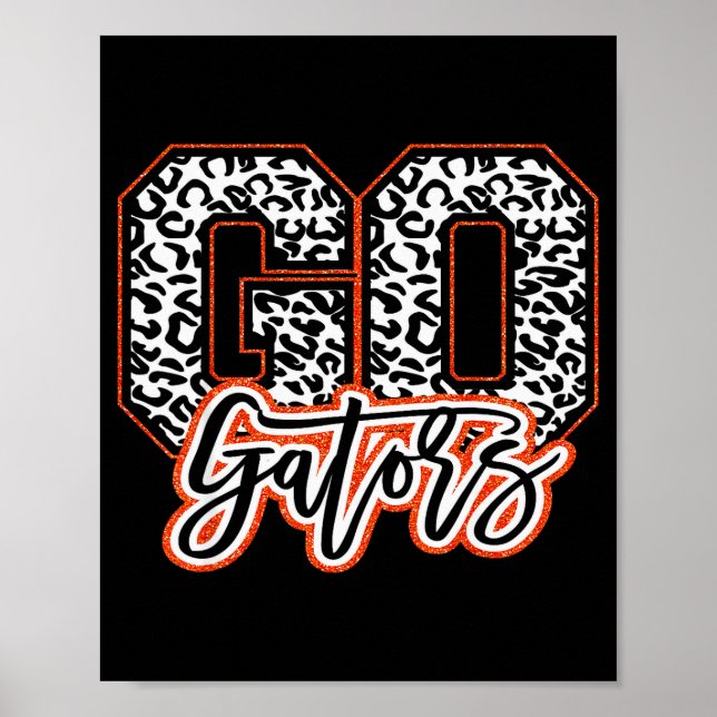 Gator Name Team Go Back To School Heart For Men Wo Poster (Front)