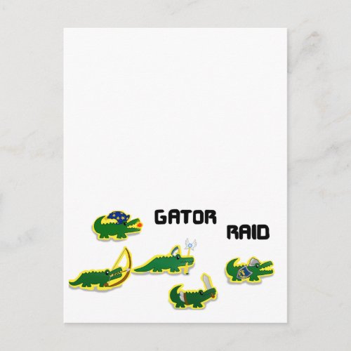 Gator Raid Postcard