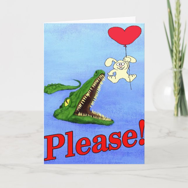 Gator Valentine Holiday Card (Front)