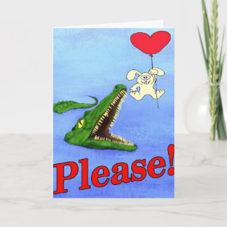 Gator Valentine Holiday Card