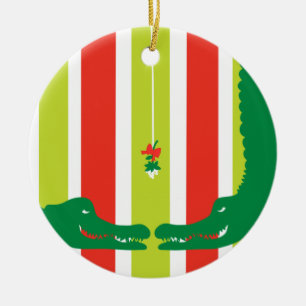 Gators Holiday Mistletoe  Ceramic Ornament