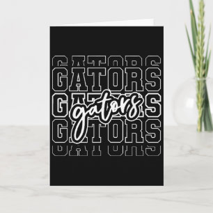 Gators Name Team Backto School Heart For Men Women Card