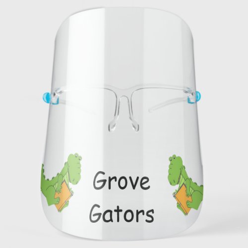 Gators School Custom Face Shield
