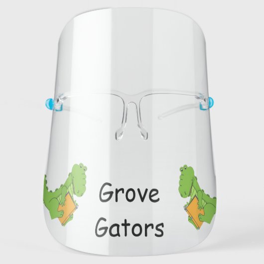 Gators School Custom Face Shield (Front)