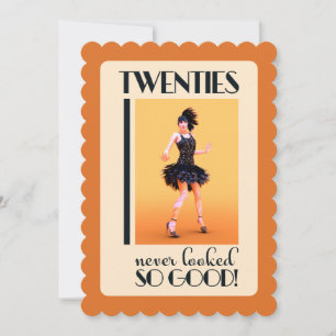 Gatsby 20th Birthday Party  Invitation