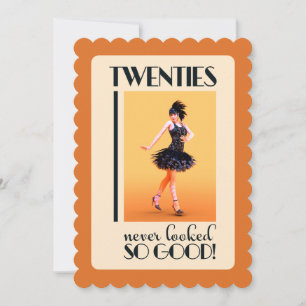Gatsby 20th Birthday Party  Invitation