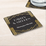Gatsby Art Deco 1920's Coasters Wedding Party<br><div class="desc">Gatsby Art Deco 1920's Coasters Wedding Party - See the matching collection in my store Wow Wow Meow</div>