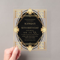 Gatsby Art Deco 50th Birthday Party