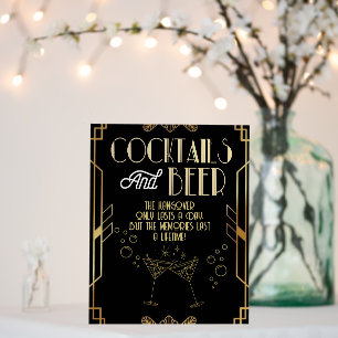 Gatsby, Art Deco, Murder Mystery, Invitation, Foam Board