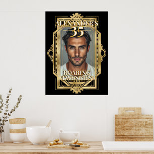 Gatsby Birthday Photo  Age Welcome Sign