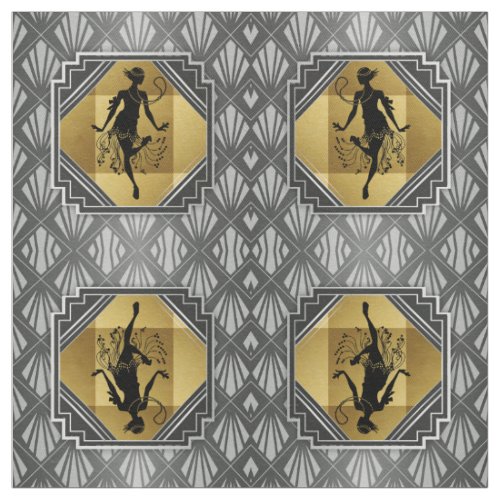 Gatsby Flapper Art Deco Fabric