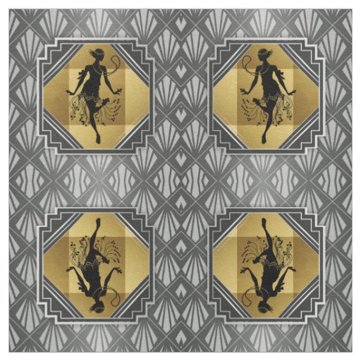 Gatsby Flapper Art Deco Fabric